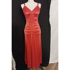 TABOO Womens Dress size Small Orange Long Maxi